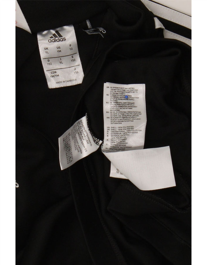 Adidas Boys Climalite Pullover Træningsdragt Top 11-12 år Stor Sort