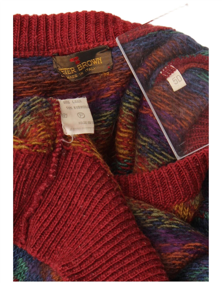 PETER BROWN Herre Crew Neck sweater IT 50 Medium Flerfarvet