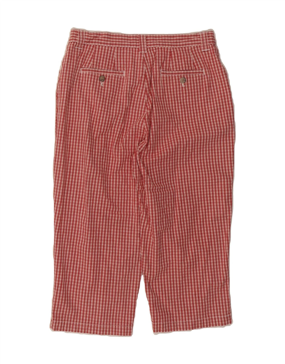 LEE Womens Straight Capri Trousers W28 L18 Red Check Vintage Lee and Second-Hand Lee from Messina Hembry 