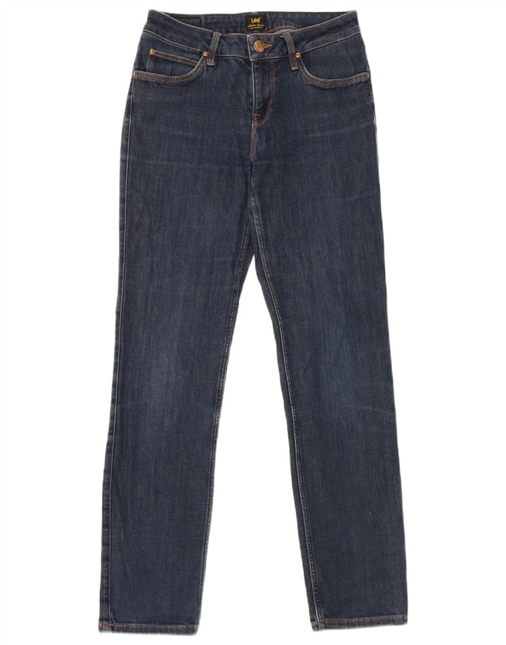 Lee Dame Marion Straight Jeans W27 L31 Marineblå Bomuld