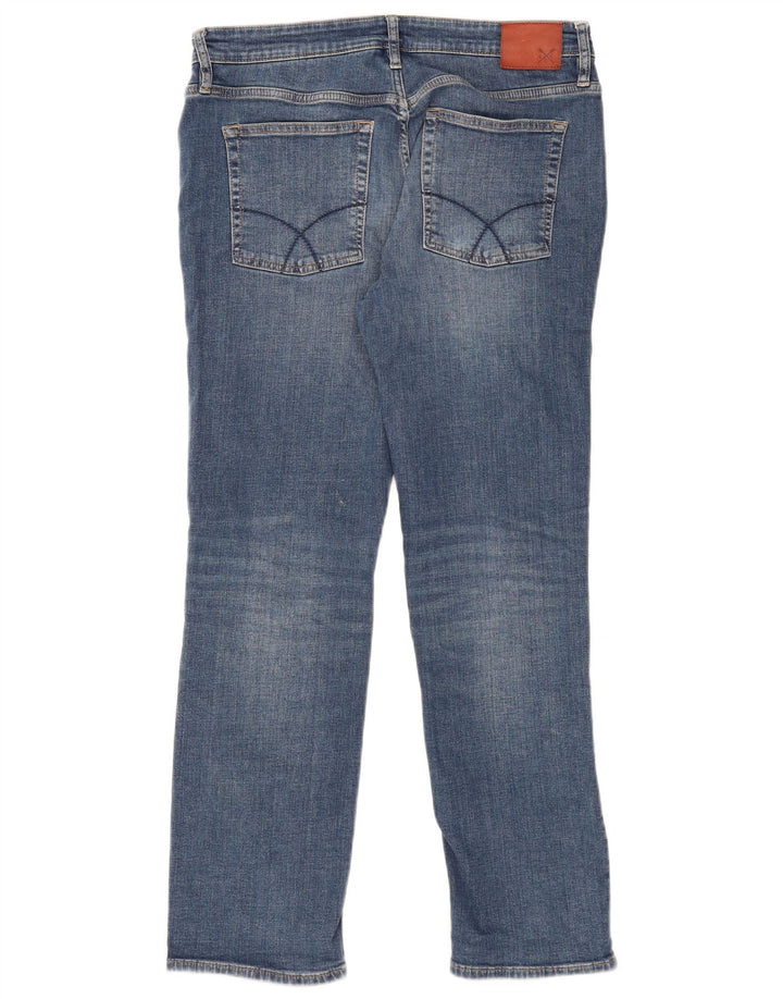 Crew Clothing Dame Straight Jeans W34 L29 Blå