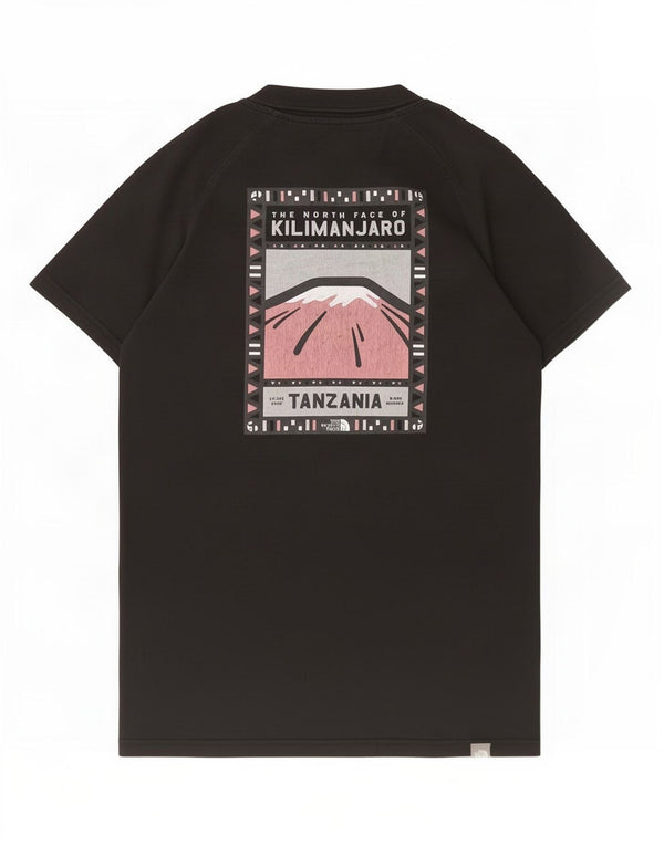 The North Face Herre grafisk T-shirt Top Medium Sort Bomuld