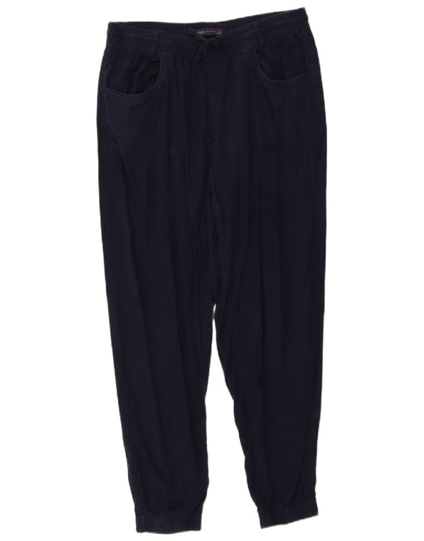 Marks & Spencer Dame Casual Bukser UK 14 Large W34 L28 Navy Blue