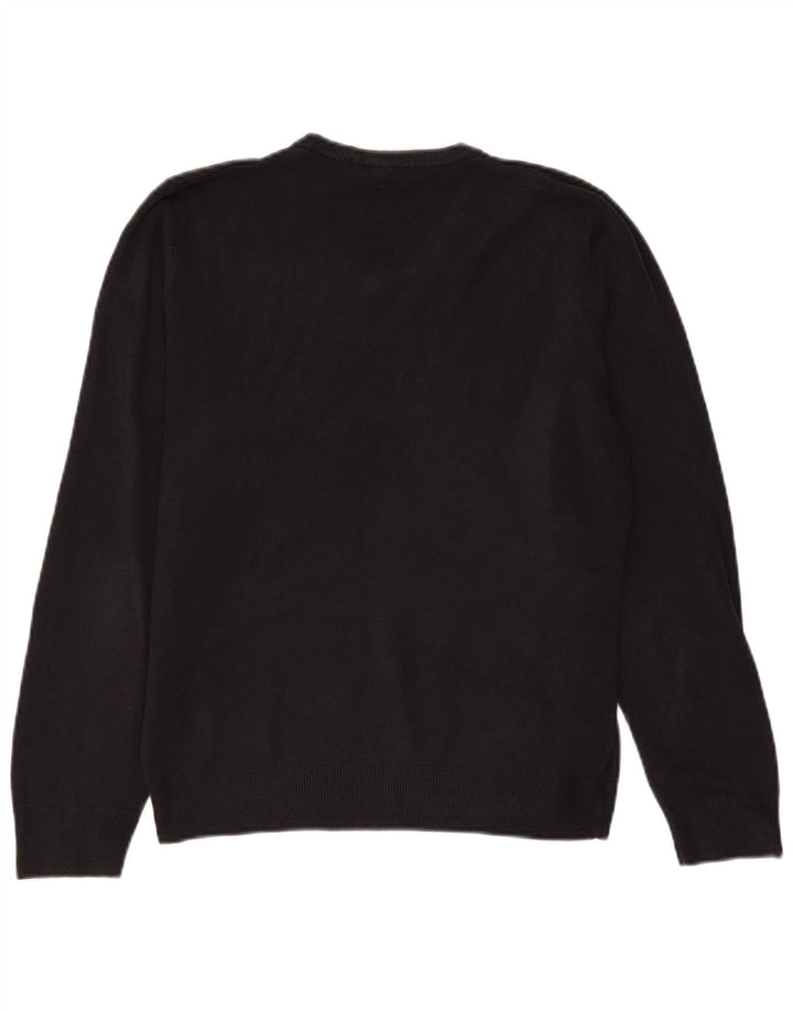 Marks & Spencer Herre V-hals sweater Medium Marineblå Akryl