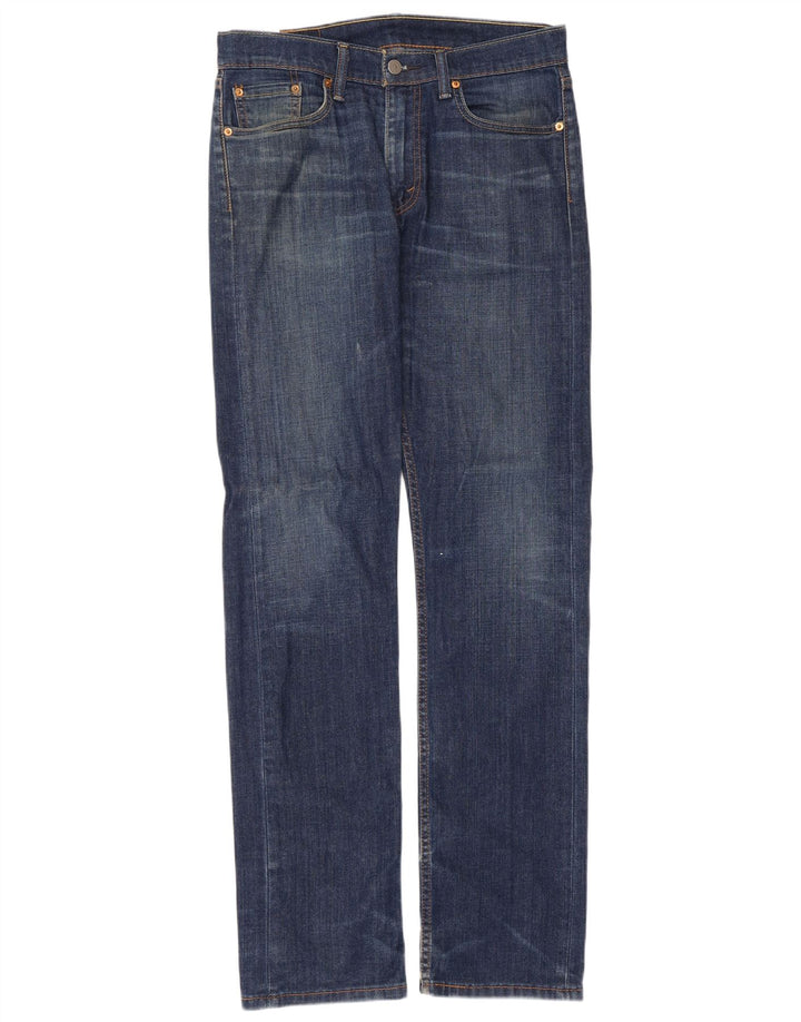 Levi's Dame 513 Straight Jeans W31 L34 Blå Bomuld