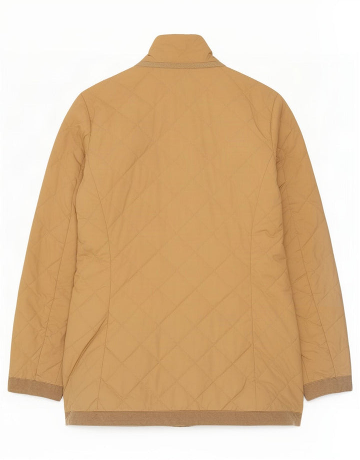 Geox Dame Oversized Quiltet Jakke UK 10 Small Beige Polyester