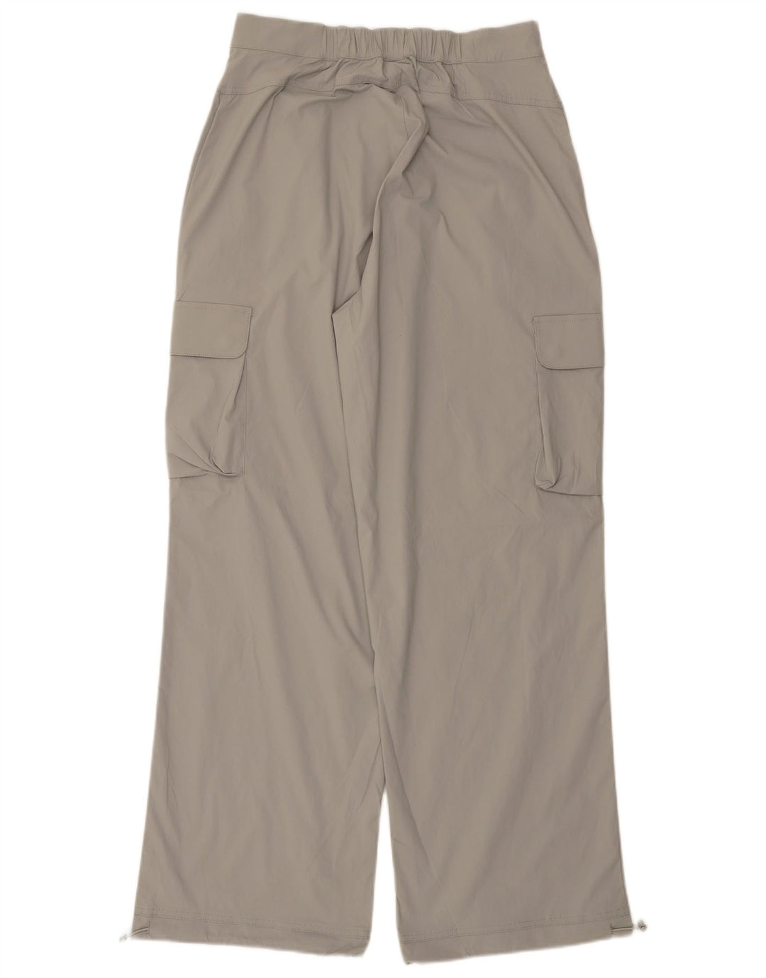 ELLESSE højtaljede cargobukser til kvinder UK 14 Medium W30 L31 Grå