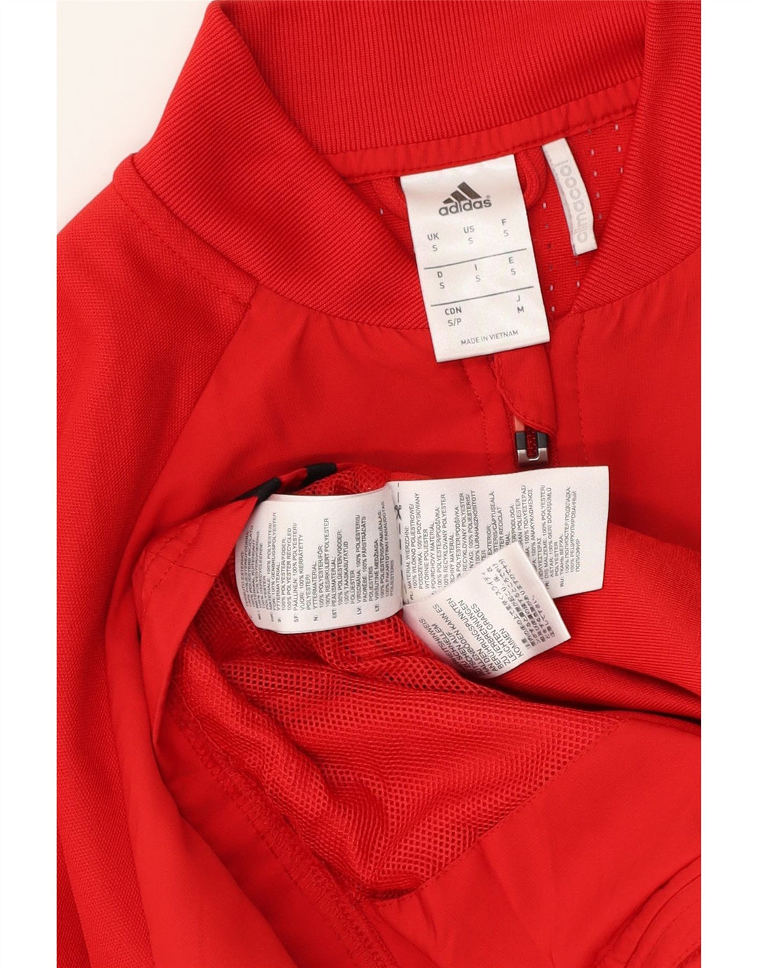Adidas Herre Climacool Træningsdragt Topjakke Lille Rød Polyester
