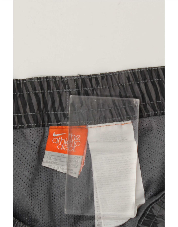 Nike Sportsshorts til mænd UK 26/28 Small Grå Geometrisk Polyester