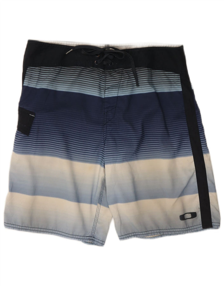 OAKLEY Badeshorts til mænd mellemblå stribet