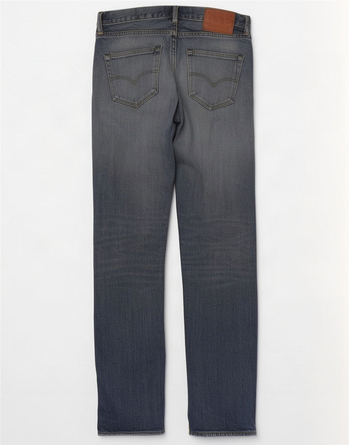 Levi's Herre 501 Distressed Straight Jeans W30 L34 Blå Bomuld