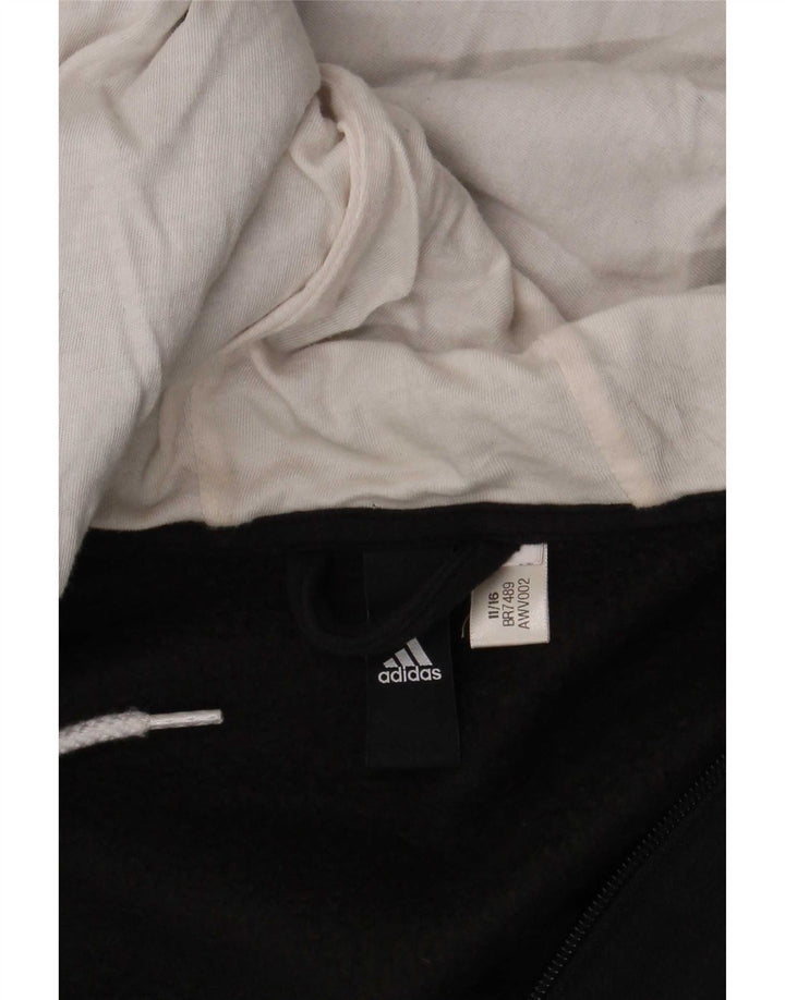 Adidas hættetrøje med lynlås til mænd, stor sort