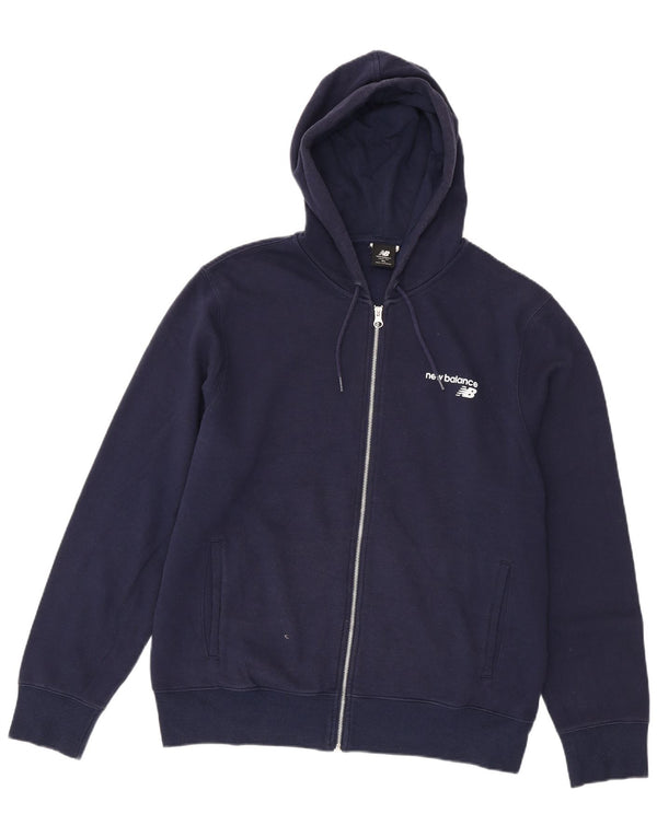 New Balance Hættetrøje med lynlås til mænd XL marineblå