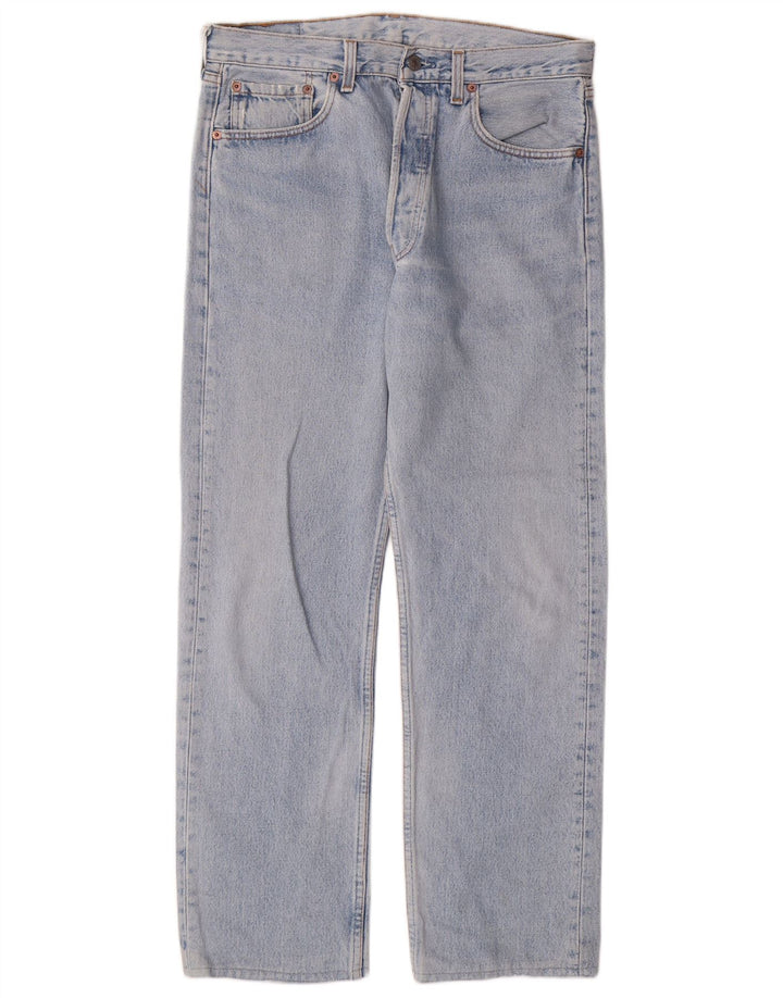 LEVI'S Straight jeans til mænd W34 L29 blå bomuld
