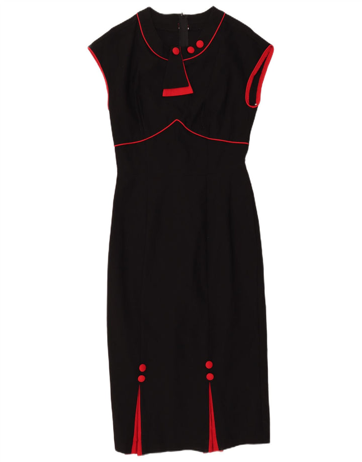 Stop Staring Womens Sheath Dress UK 18 XL Black Rayon