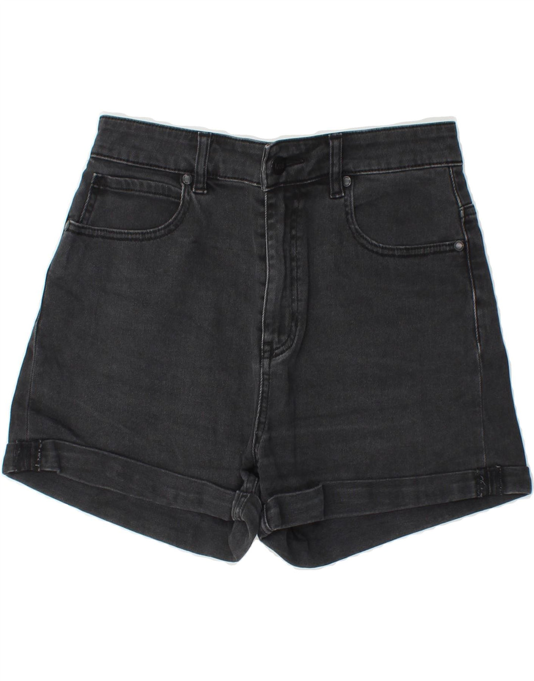 LEE Womens Denim Shorts US 10 Large W27  Black Cotton Vintage Lee and Second-Hand Lee from Messina Hembry 