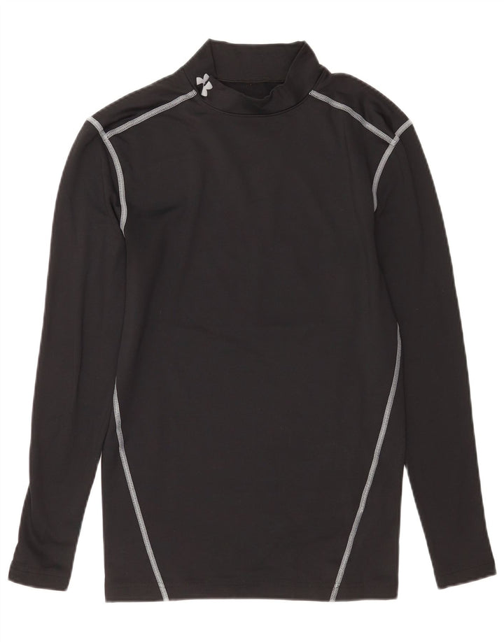 Under Armour Dame Cold Gear Top Langærmet UK 12 Medium Sort Polyester