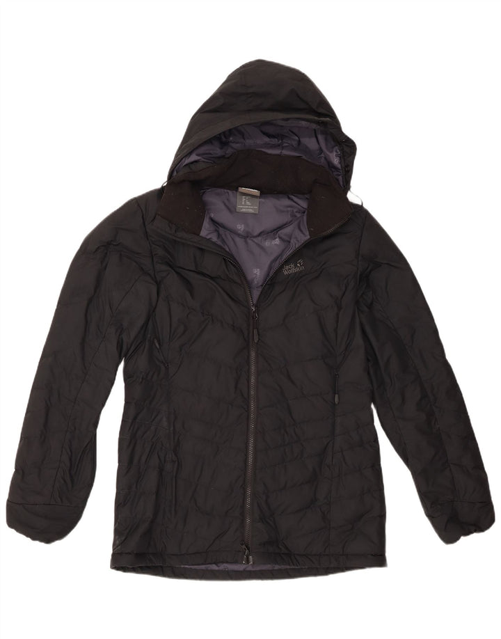 Jack Wolfskin Dame Oversized hættepolstret jakke IT 36 XS Sort