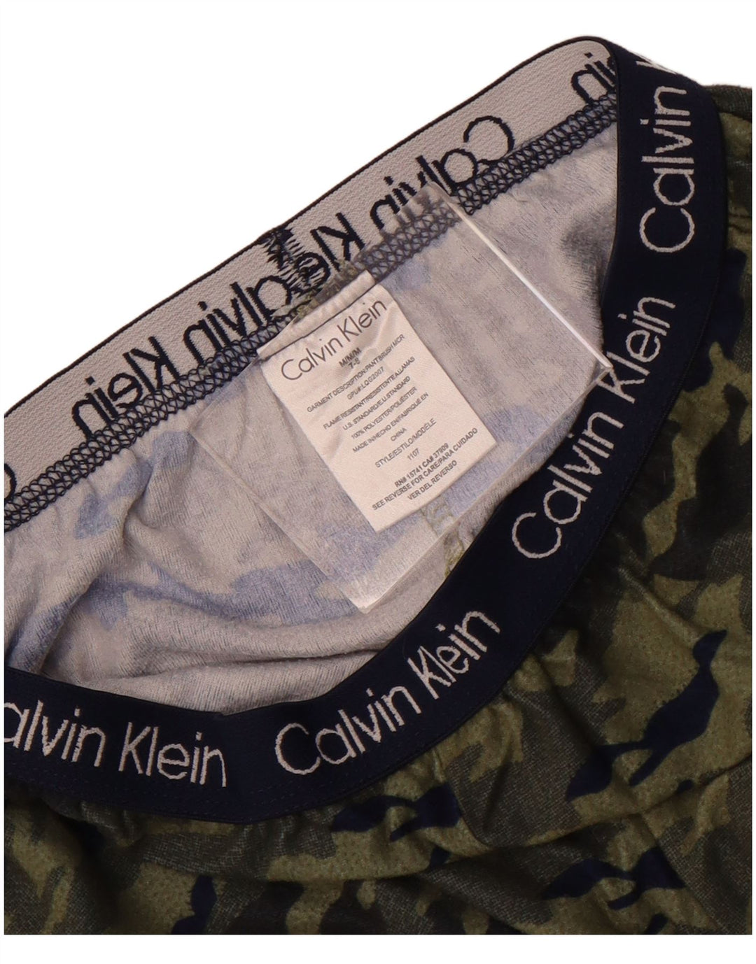 Calvin Klein Boys træningsdragt bukser 7-8 år Medium Green Camouflage