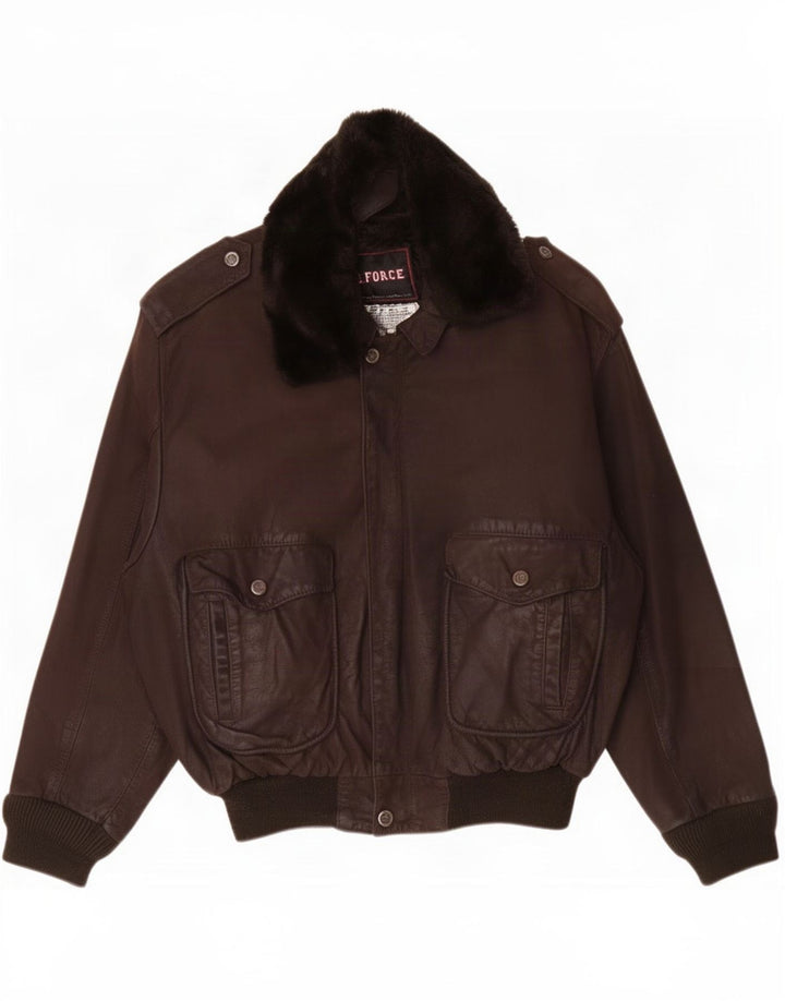 U.S Air Force Herre Flight Aviator Jacket UK 42 XL Brun