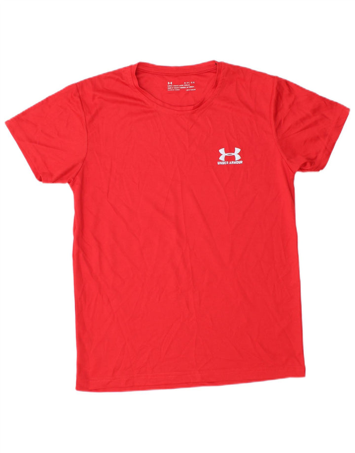 UNDER ARMOUR Herre Heat Gear T-Shirt Top Lille Rød