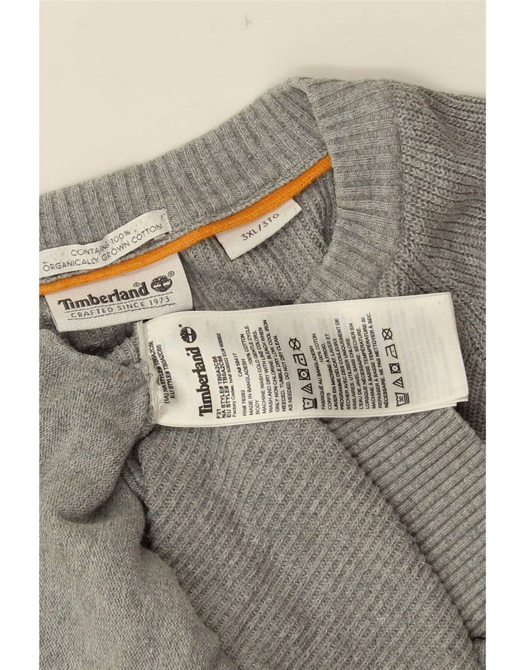 Timberland Herre Cardigan Sweater 3XL Grå Bomuld