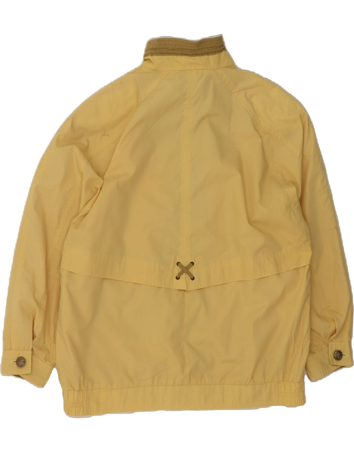 VINTAGE Womens Bomber Jacket UK 14 Large Yellow Cotton Vintage Vintage and Second-Hand Vintage from Messina Hembry 
