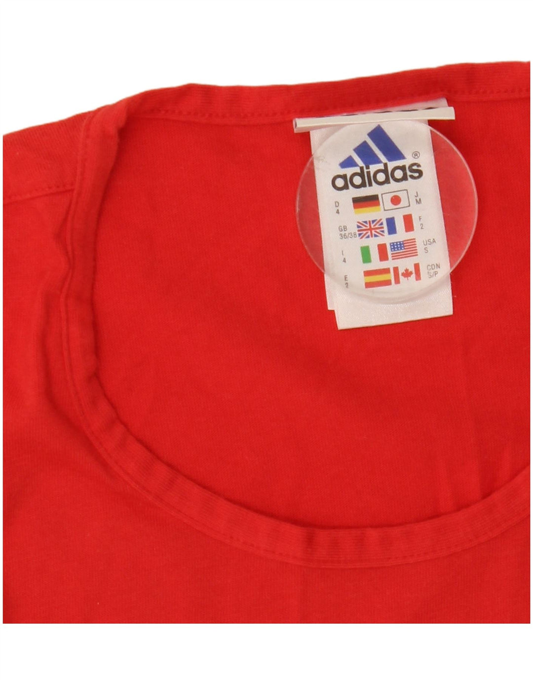 Adidas Herrevest Top UK 36/38 Lille Rød Bomuld