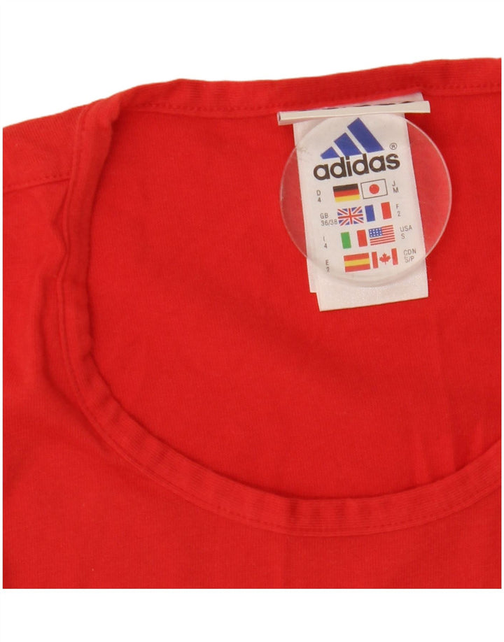 Adidas Herrevest Top UK 36/38 Lille Rød Bomuld
