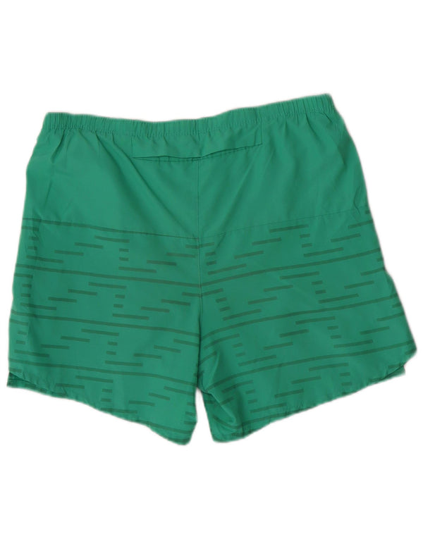 Nike Herre Dri Fit sportsshorts Små grøn stribet polyester