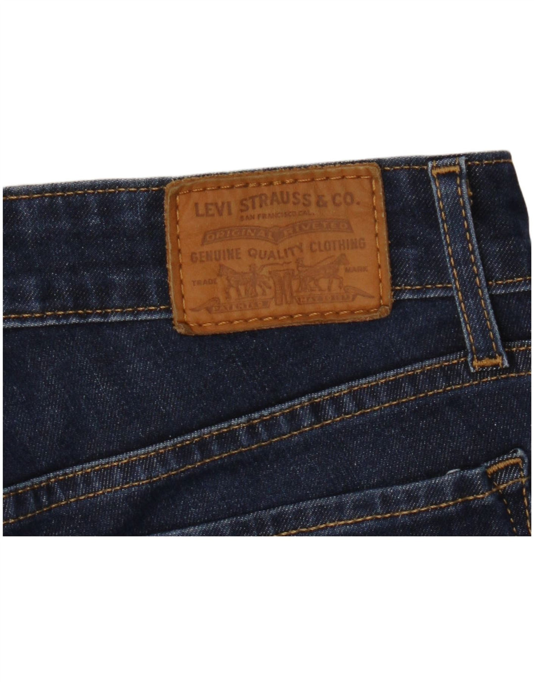 LEVI'S Dame 711 Skinny Jeans W26 L30 Blå Bomuld