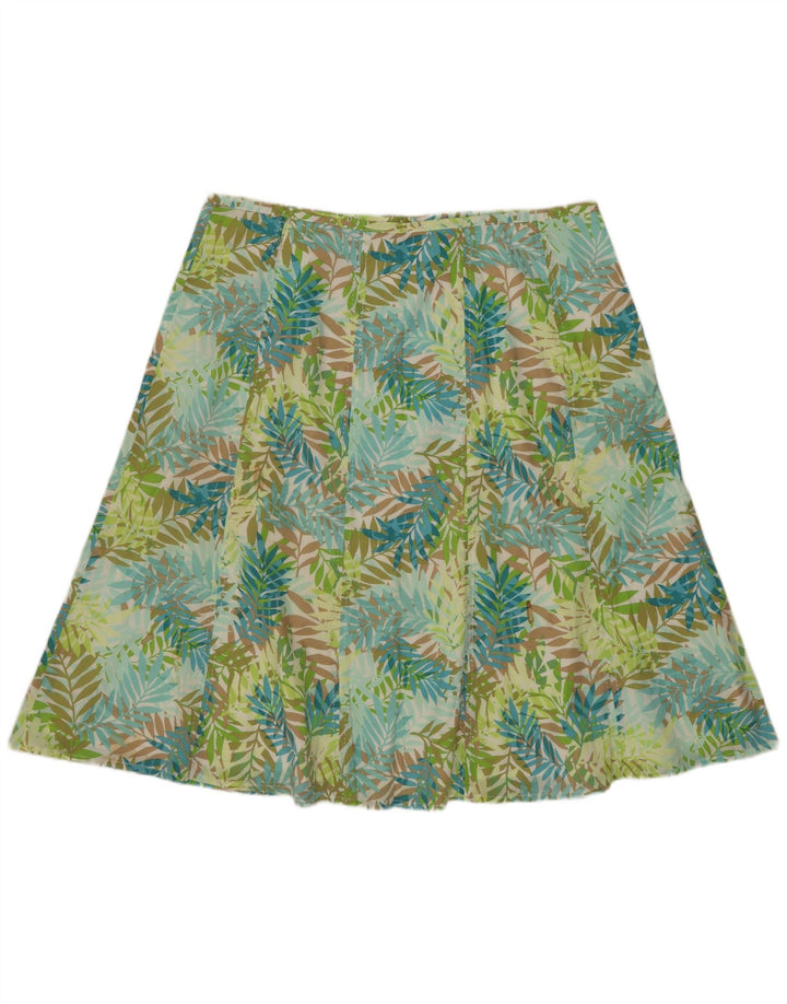 EDDIE BAUER A-line nederdel til kvinder US 12 Large W32 Flerfarvet blomster