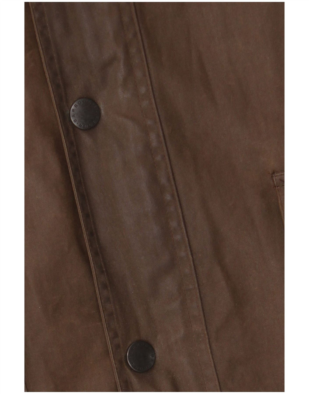 BARBOUR Herre Loose Fit vokset bomuldsjakke UK 42 XL Brun polyurethan