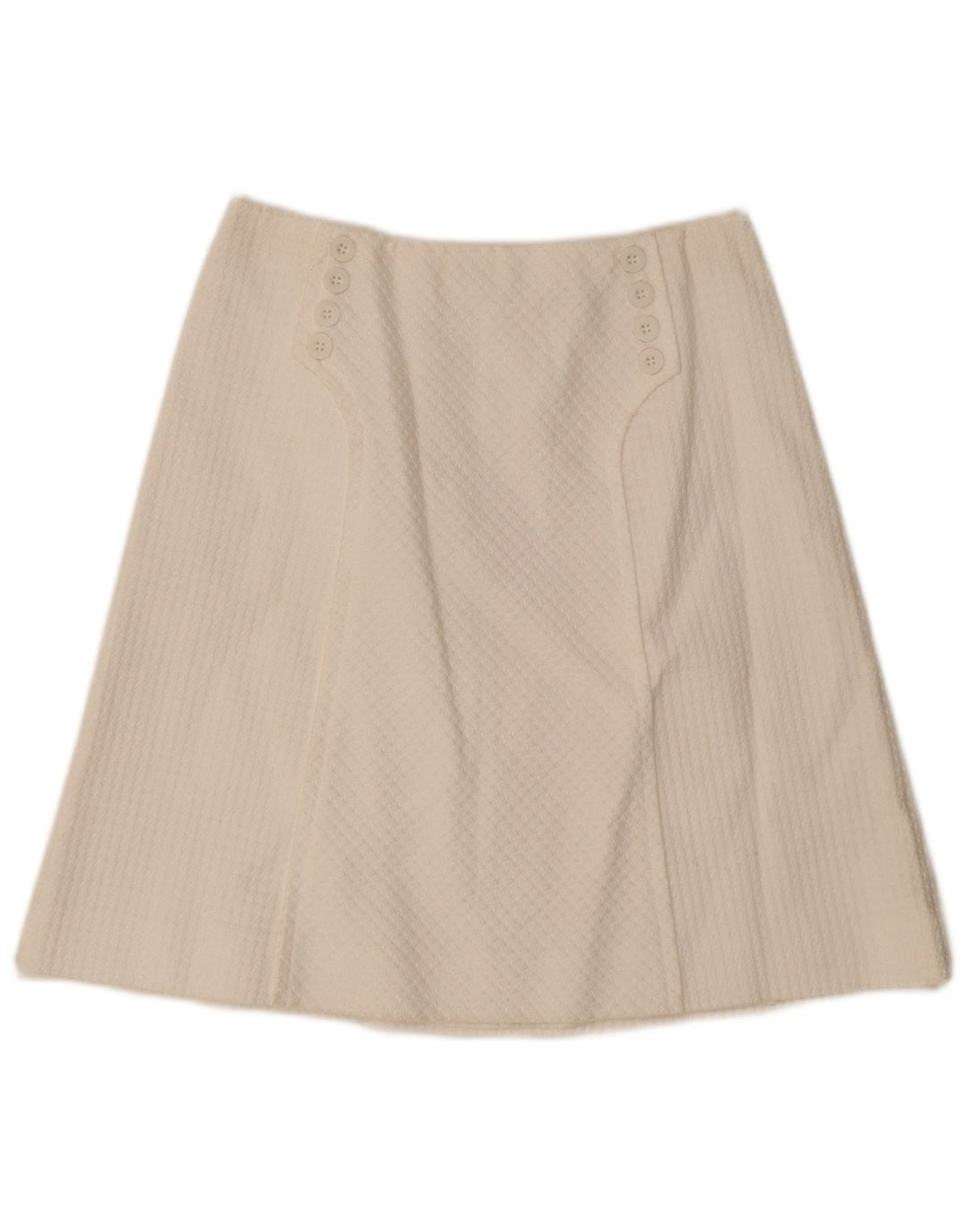 Vintage Dame A-Line nederdel IT 46 Large W28 White