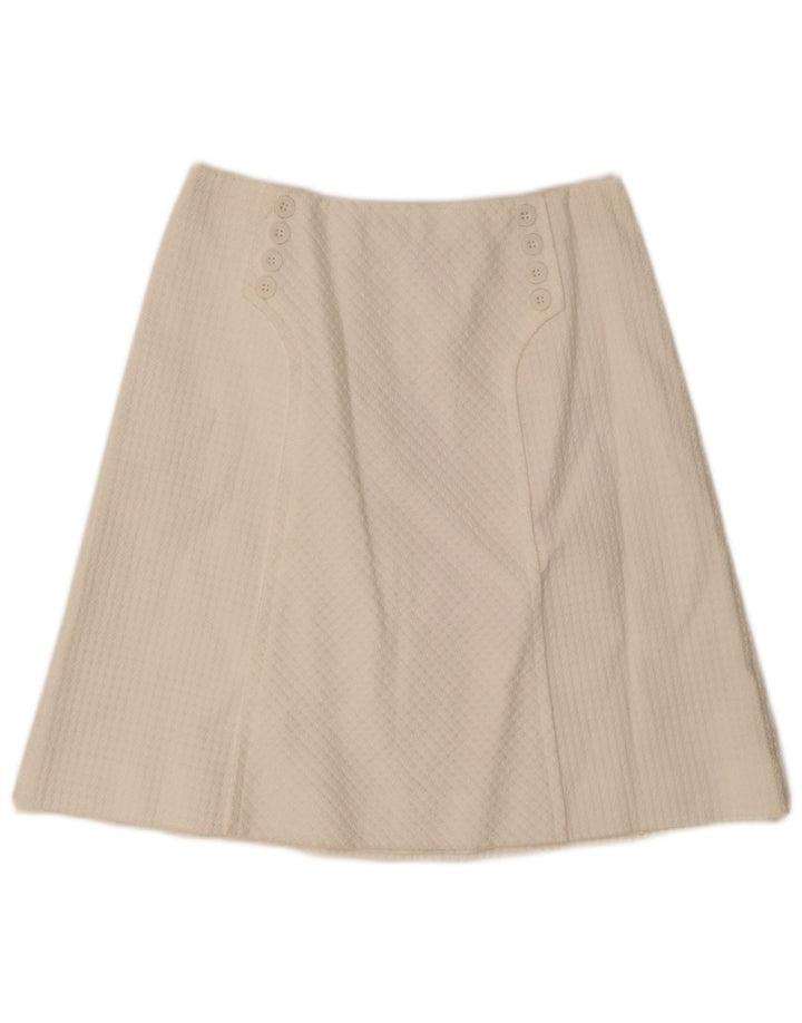 Vintage Dame A-Line nederdel IT 46 Large W28 White