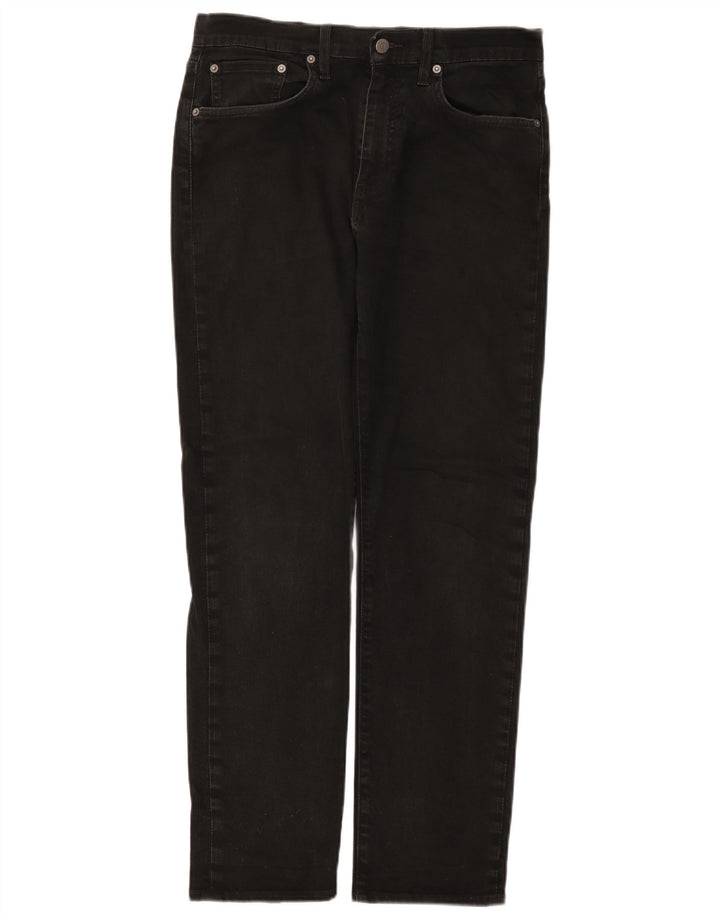 Levi's Herre 502 tilspidsede jeans W32 L32 sort bomuld