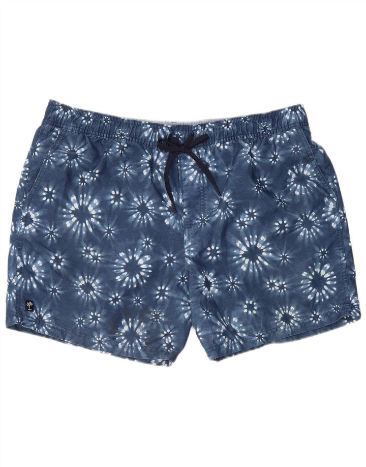 Marks & Spencer Badeshorts til mænd XL Blue Tie Dye Polyester