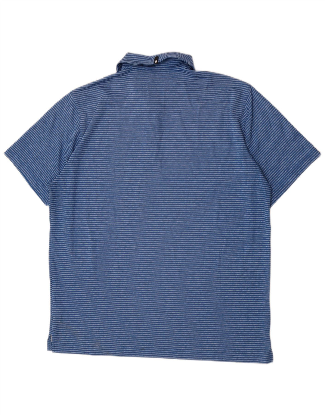 Puma herre poloshirt XL blå stribet polyester