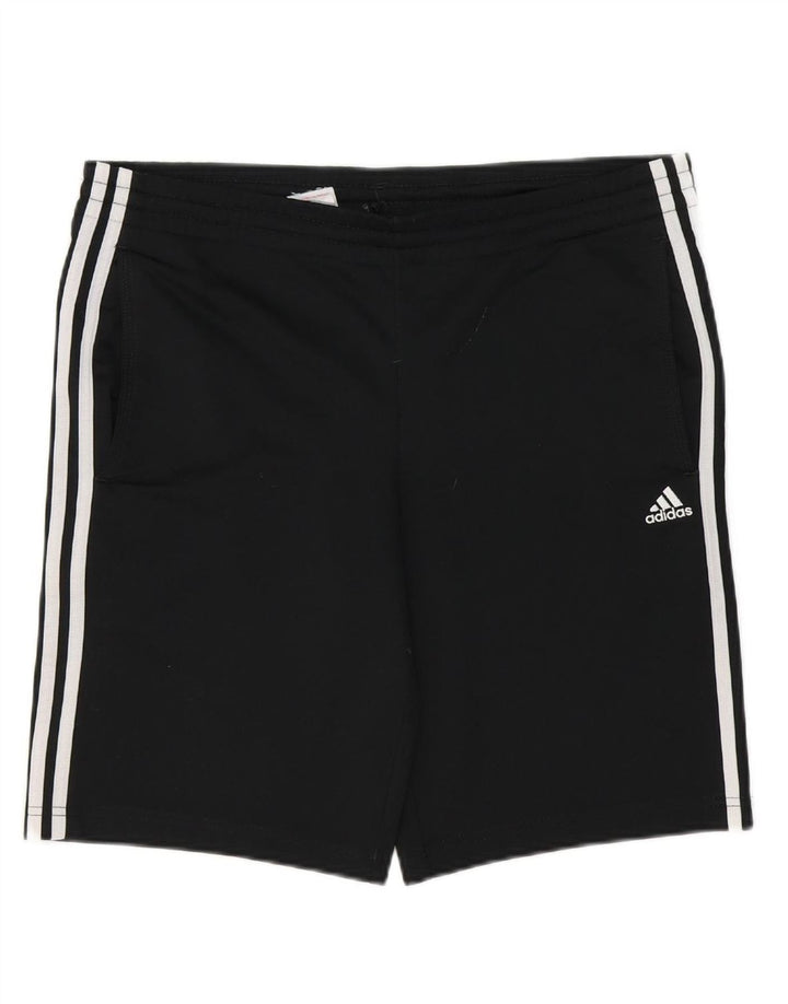 ADIDAS Boys Sport Shorts 15-16 Years  Black Polyester