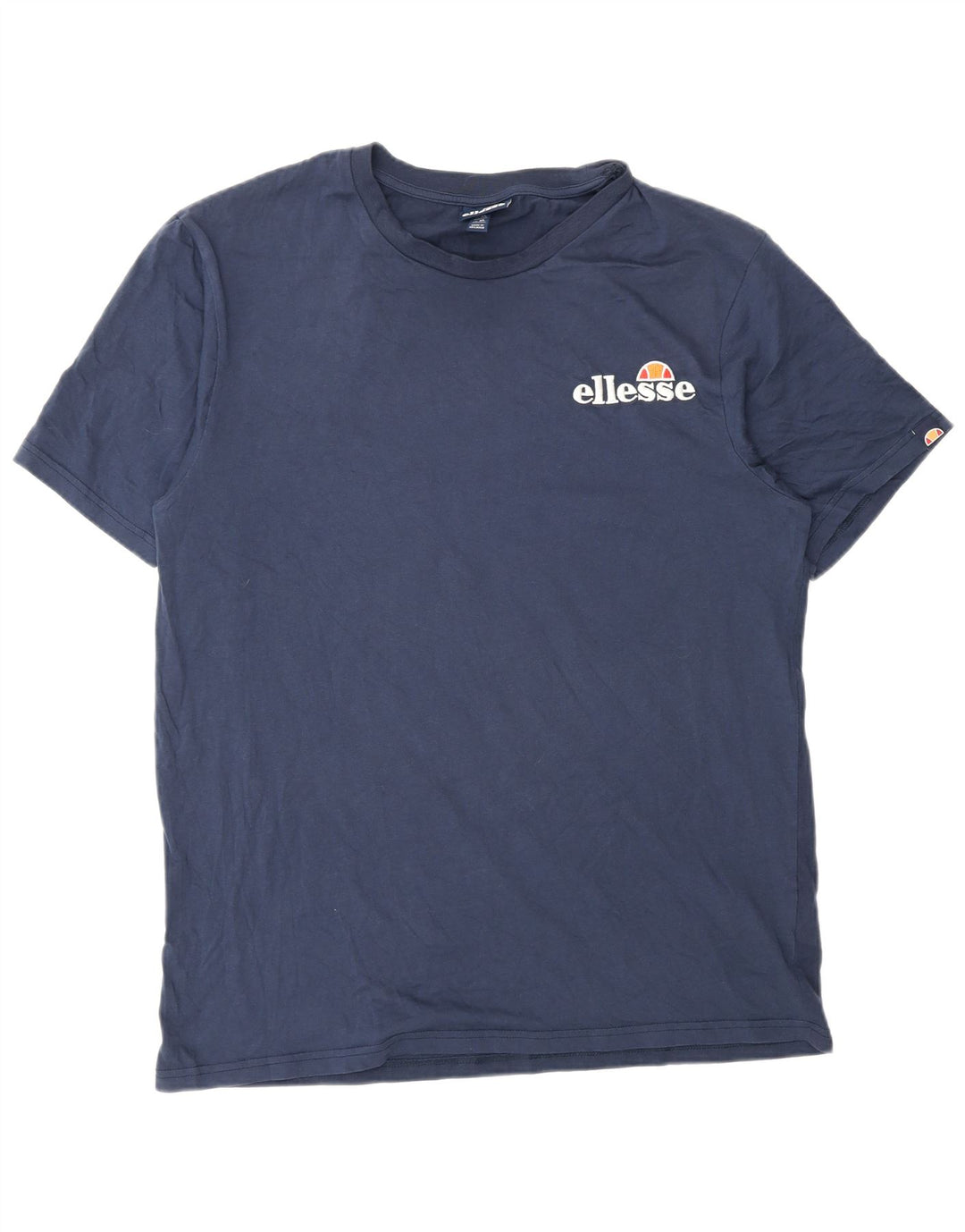 Ellesse Herre Grafisk T-Shirt Top XL Blå Bomuld