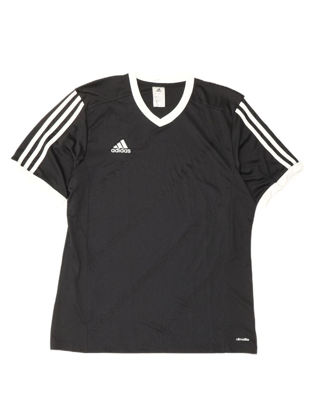 ADIDAS Mens Climalite Graphic T-Shirt Top Large Black Polyester