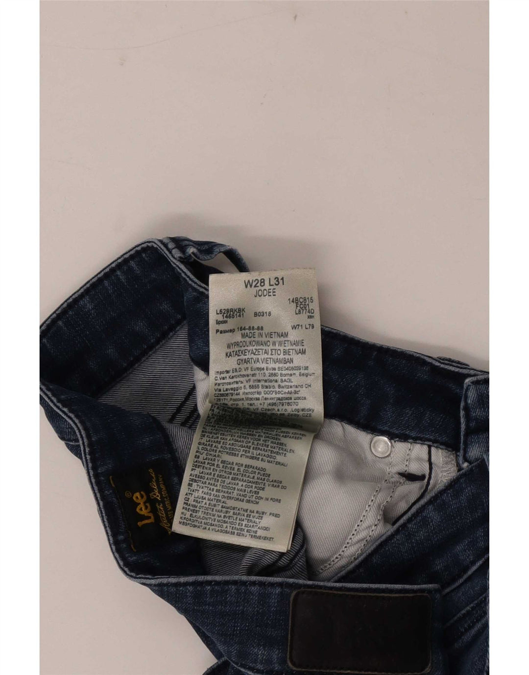 Lee Dame Jodee Skinny Jeans W28 L31 Blå Bomuld