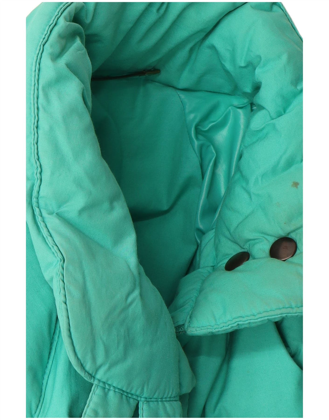 Vintage oversize polstret jakke til kvinder IT 46 Stor grøn polyamid