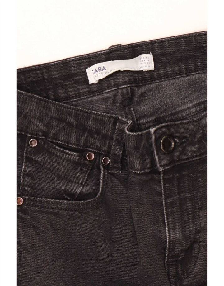 Zara Dame Flared Jeans EU 36 XS W26 L26 Sort