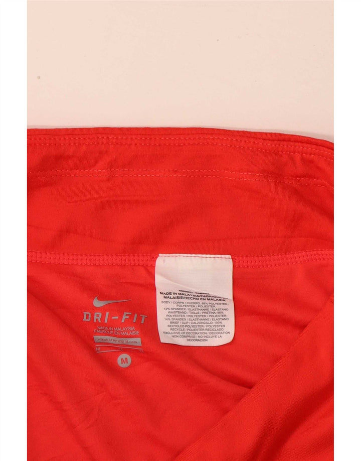 Nike Dame Dri Fit sportsshorts UK 14 Medium Rød Camouflage Polyester