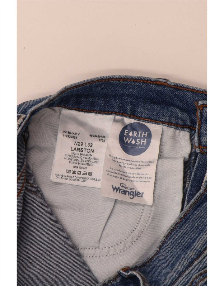Wrangler Dame Larston Straight Jeans W29 L29 Blå Bomuld