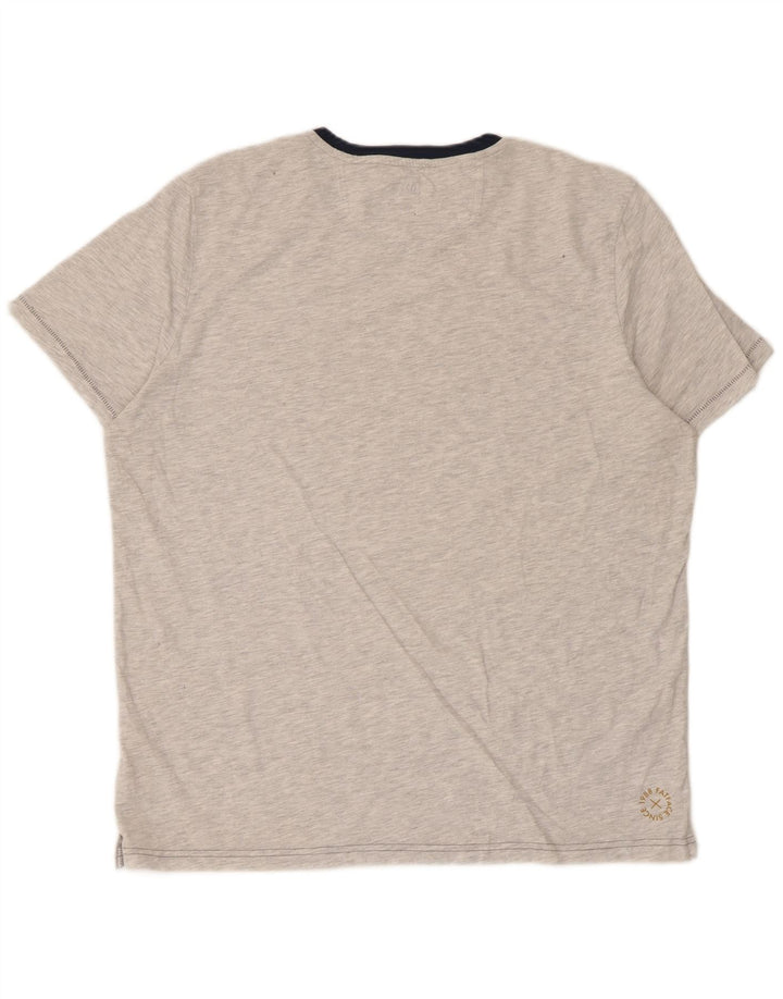 Fat Face Herre Grafisk T-Shirt Top XL Grå Bomuld