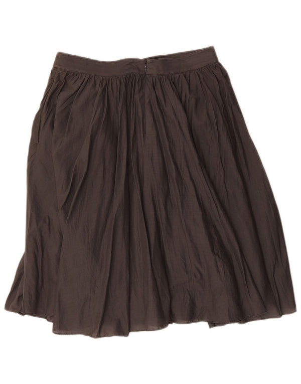 J. Crew Plisseret nederdel til kvinder US 4 Small W30 Grå Bomuld