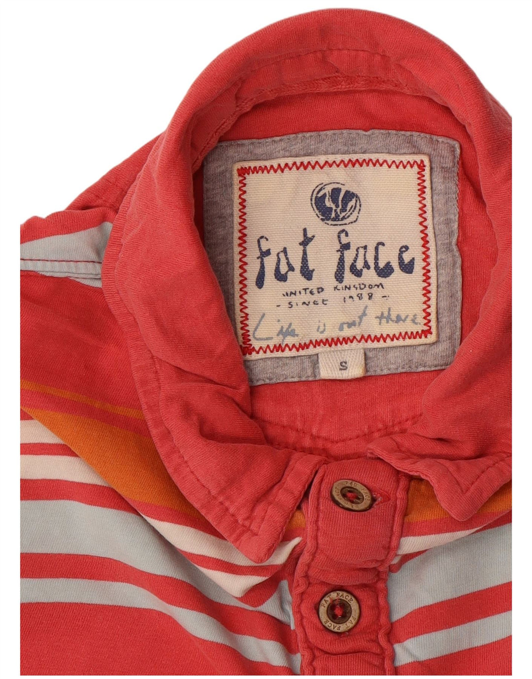Fat Face Herre Polo Shirt Lille rødstribet