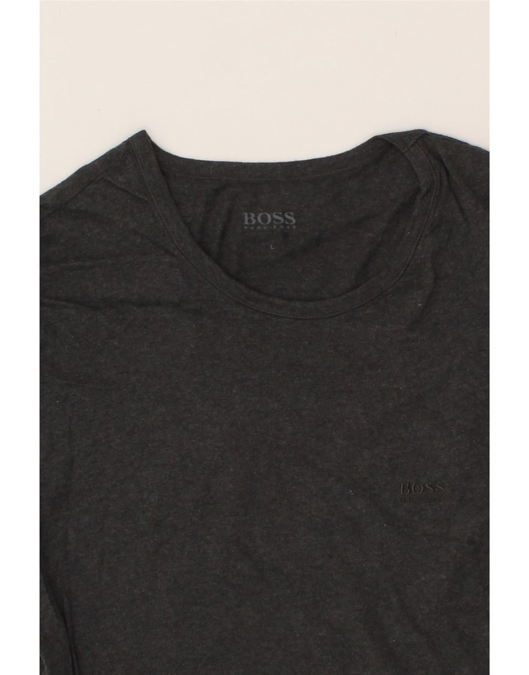 HUGO BOSS Mens T-Shirt Top Large Grey Cotton Vintage Hugo Boss and Second-Hand Hugo Boss from Messina Hembry 